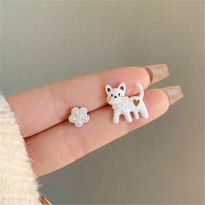 GeckoCustom 2023 New Funny Small Black Cat Earring for Women Girl Fashion Cute Animal Earrings Fashion Party Jewelry Gifts Wholesale 12 / China
