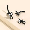 GeckoCustom 2023 New Funny Small Black Cat Earring for Women Girl Fashion Cute Animal Earrings Fashion Party Jewelry Gifts Wholesale