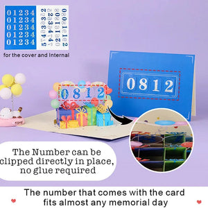 GeckoCustom 3D Pop UP Happy Birthday Greeting Invitation Cards Laser Cut Boy Girl Kids Gift Card Thank You Cards Vehicle Miniatures Postcard Memorial day