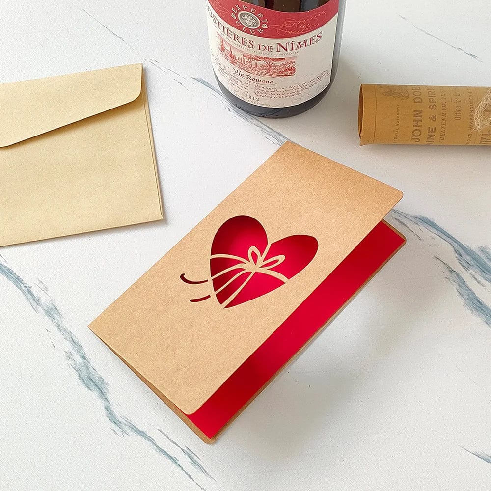 GeckoCustom 3D Pop Up Love Card with Envelope Valentines Day Birthday Anniversary Greeting Cards for Couples Wife Husband Handmade Gifts 23