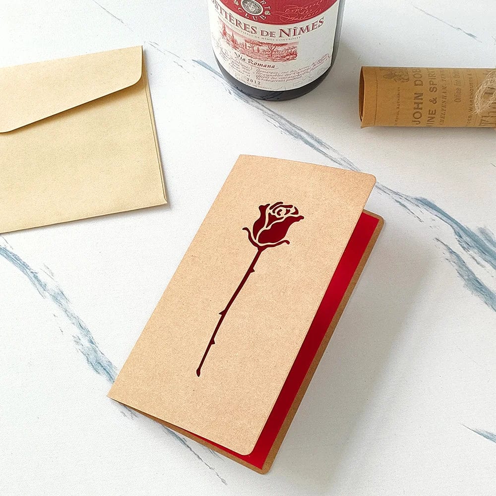 GeckoCustom 3D Pop Up Love Card with Envelope Valentines Day Birthday Anniversary Greeting Cards for Couples Wife Husband Handmade Gifts 22