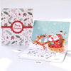 GeckoCustom 3D Pop UP Santa Cards Marry Christmas Greeting Cards Party Invitations Gifts New Year Greeting Card Anniversary Gifts Postcard reindeer cart