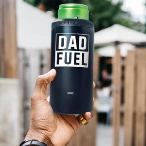 GeckoCustom 4-In-1 Dad Tumbler Gifts for Dad from Daughter Son - 12Oz Dad Fuel Can Cooler Tumblers Travel Mug Cup - Stainless Steel Insulated Cans Coozie Christmas, Birthday, Father'S Day Gift for Daddy