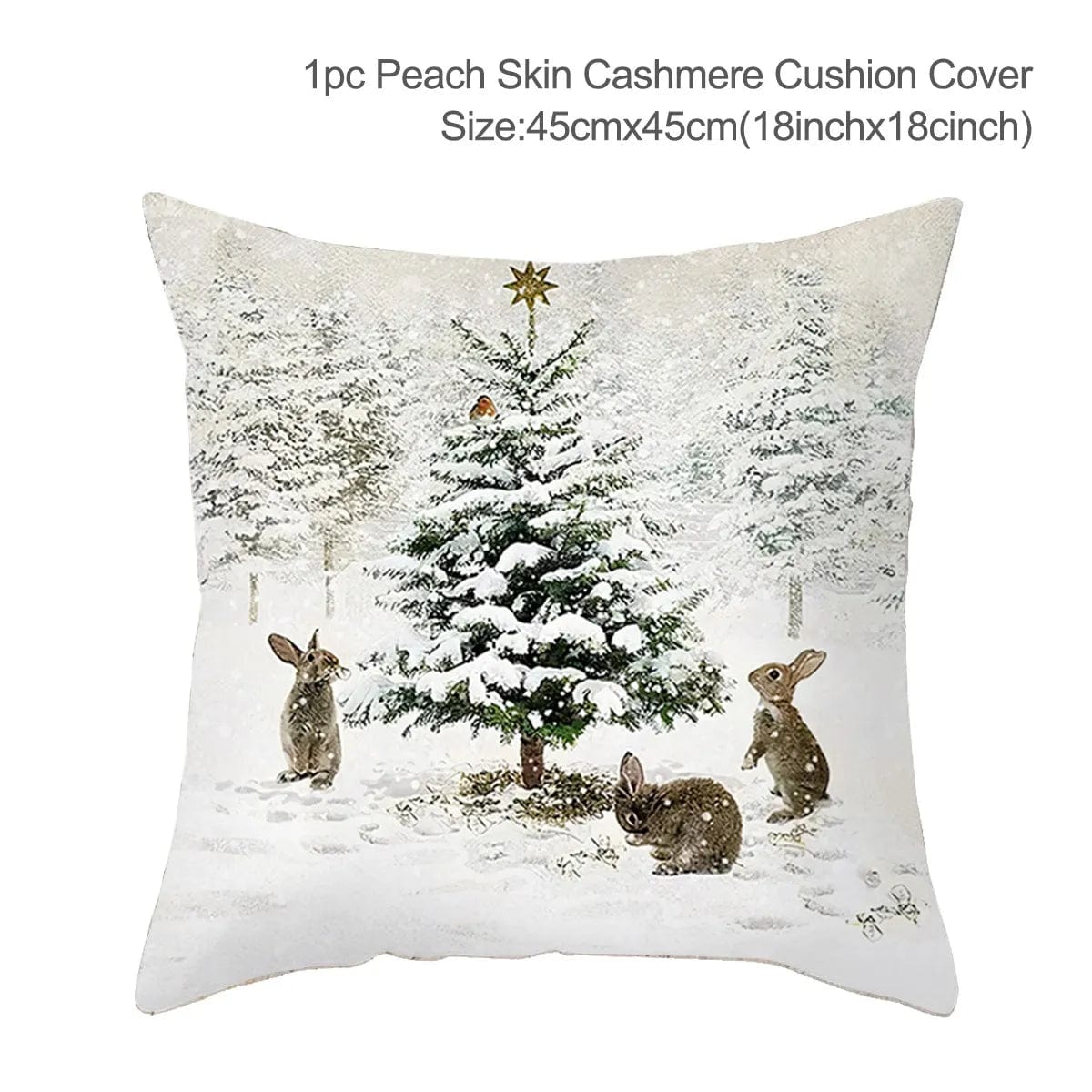 GeckoCustom 45cm Christmas Cushion Cover Navidad Merry Christmas Decorations For Home 2023 Xmas Noel Cristmas Ornaments New Year Gifts 2024 128-24