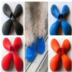 GeckoCustom 4Pcs Pet WaterProof Rain Shoes