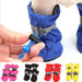 GeckoCustom 4pcs/set Waterproof Pet Dog Shoes Chihuahua Anti-slip Rain Boots Footwear For Small Cats Dogs Puppy Dog Pet Booties