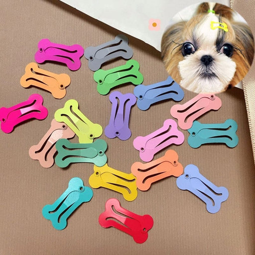 GeckoCustom 5Pcs/set Cute Colorful Dog Hairpin