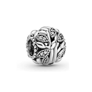 GeckoCustom 925 Sterling Silver Openwork Paw Print Infinity Charm Bead Fit Original Pandora Bracelet Necklace Jewelry Gift For Women SS388