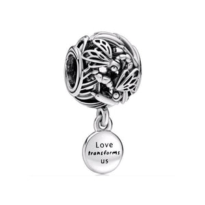 GeckoCustom 925 Sterling Silver Openwork Paw Print Infinity Charm Bead Fit Original Pandora Bracelet Necklace Jewelry Gift For Women SS1081