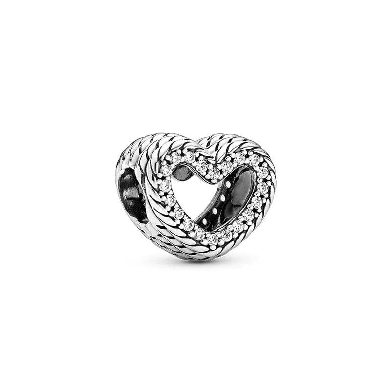 GeckoCustom 925 Sterling Silver Openwork Paw Print Infinity Charm Bead Fit Original Pandora Bracelet Necklace Jewelry Gift For Women SS383
