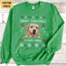 GeckoCustom Add Photo Ugly Christmas Ya Filthy Animal Dog Cat Sweatshirt, Dog Lover Sweater Christmas DA199 889811