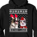 GeckoCustom Add your Cat Dog Photo On Sweatshirt, Dog Lover Sweater Christmas DA199 Pullover Hoodie / Black Colour / S