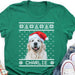 GeckoCustom Add your Cat Dog Photo On Sweatshirt, Dog Lover Sweater Christmas DA199 Premium Tee / P Black / S