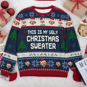 GeckoCustom Add your Dog Photo This Is My Ugly Christmas Sweater DA199 889919