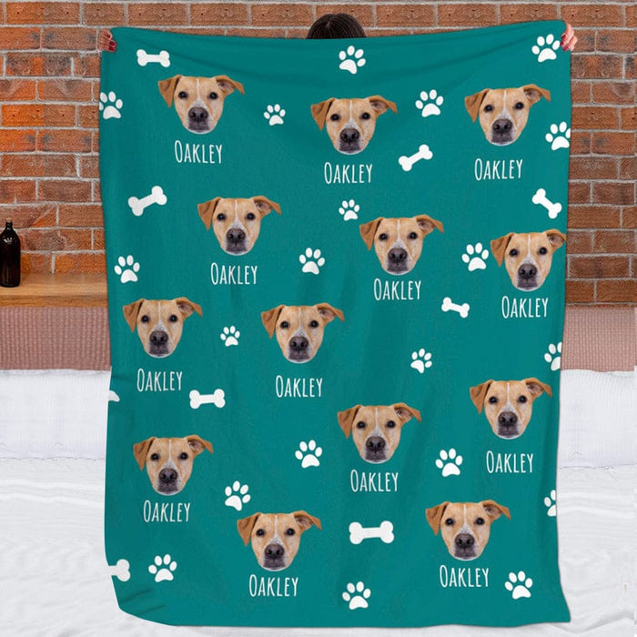 GeckoCustom Add Your Photo Blanket For Dog, Cat, Custom photo Pet DA199 889853
