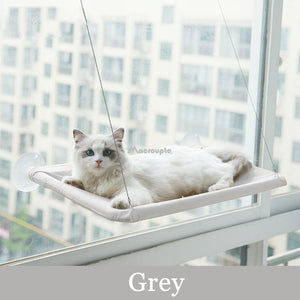 GeckoCustom Aerial Hanging Cat Bed Grey