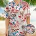 GeckoCustom America Flag Hawaiian Shirt, Upload Dog Photo TA29 888382