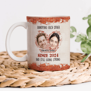 GeckoCustom Annoying Each Other And Still Going Strong Custom Couple Photo Mug HO82 895018