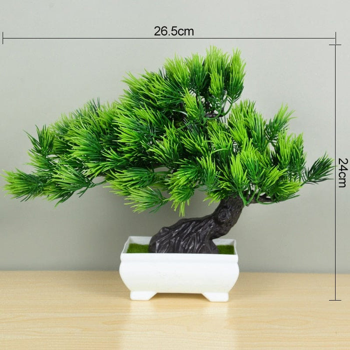 GeckoCustom Artificial Plants Bonsai Small Tree Pot Fake Plant Flowers Potted Ornaments For Home Room Table Decoration Hotel Garden Decor T10