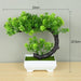 GeckoCustom Artificial Plants Bonsai Small Tree Pot Fake Plant Flowers Potted Ornaments For Home Room Table Decoration Hotel Garden Decor T6