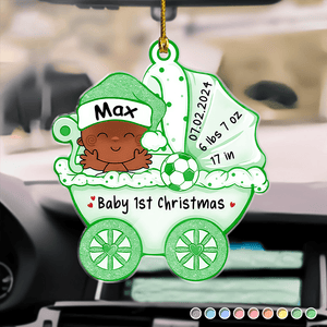 GeckoCustom Baby First Christmas Baby Stroller Acrylic Ornament Personalized Gift HO82 890472