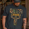 GeckoCustom Beer Season Hunting T-shirt, Hunter Gift HN590 Premium Tee (Favorite) / P Black / S
