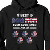 GeckoCustom Best American Dog Mom Ever Personalized Custom Dog Shirt C384 Pullover Hoodie / Black Colour / S