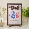 GeckoCustom Best Dad Ever Father's Day 2-Layered Wooden Plaque With Stand Personalized Gift K228 890655