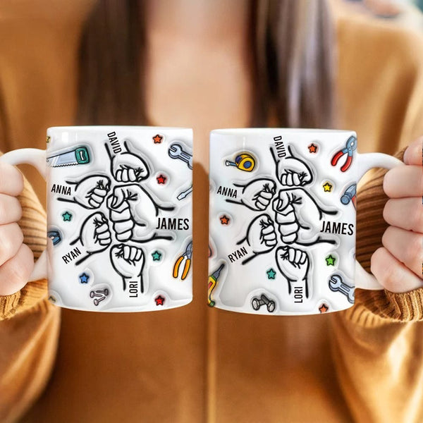 Custom 3D Inflated Effect Printed Mug - Personalized Mother's Day Father's Day Birthday Gifts For Dog Lovers, Dog Dad And Mom - Every Little Poo For You