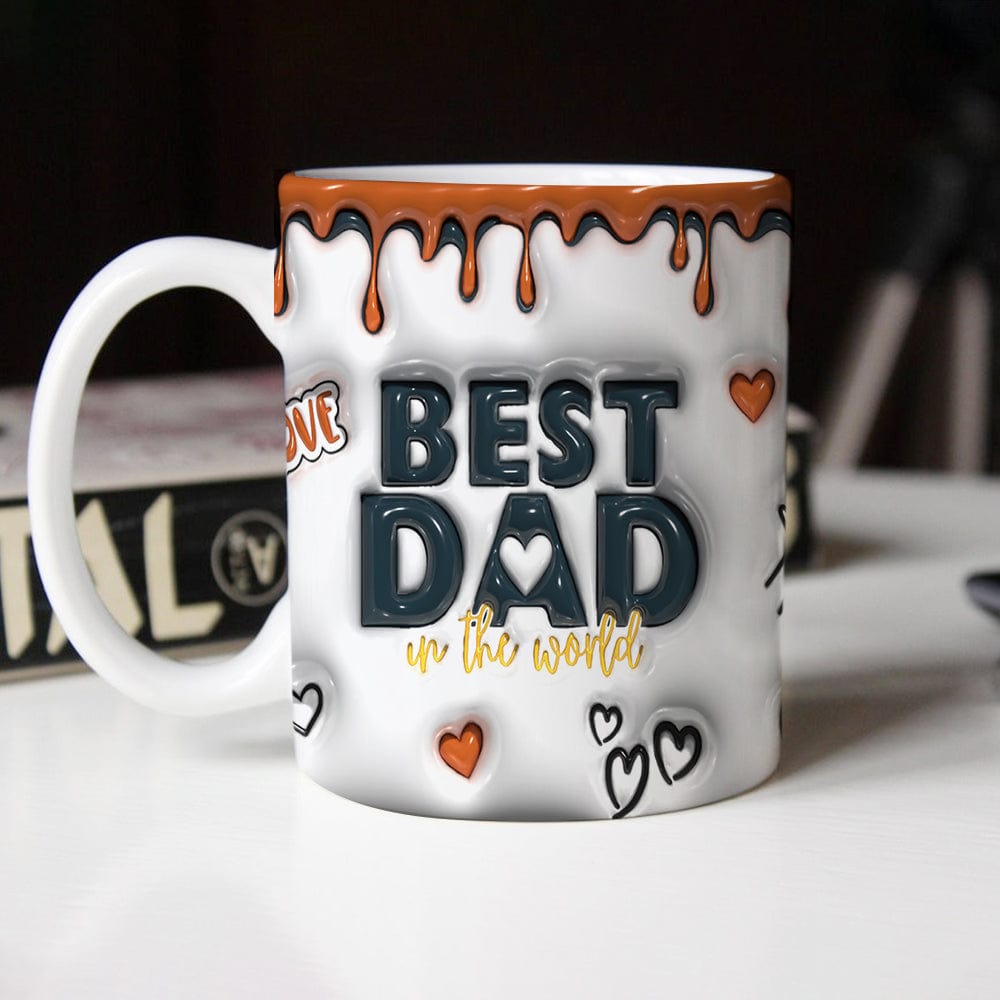 Best Dad In The World 3D Mug Wrap 11oz 15oz Fathersday Father Husband ...