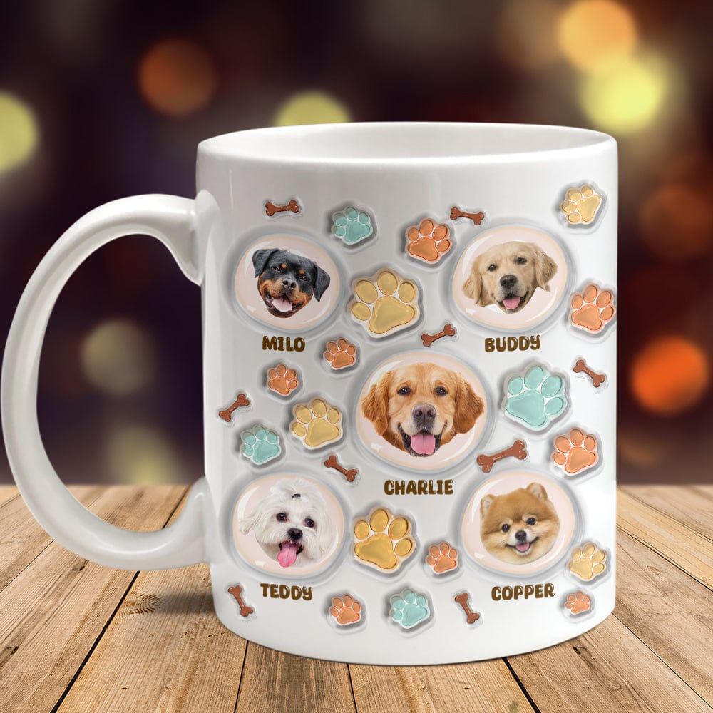 GeckoCustom Best Dog Cat Dad With 3D Inflated Effect Mug Personalized Gift TA29 890014