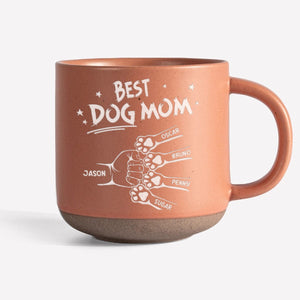 GeckoCustom Best Dog Dad, Cat Dad, Dog Mom, Cat Mom Ever Personalized Engraved Pottery Mug HA75 891584 11oz