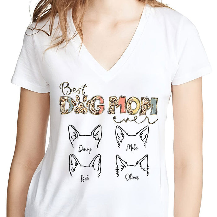 GeckoCustom Best Dog Mom Ever Bright Shirt Personalized Gift N304 890204