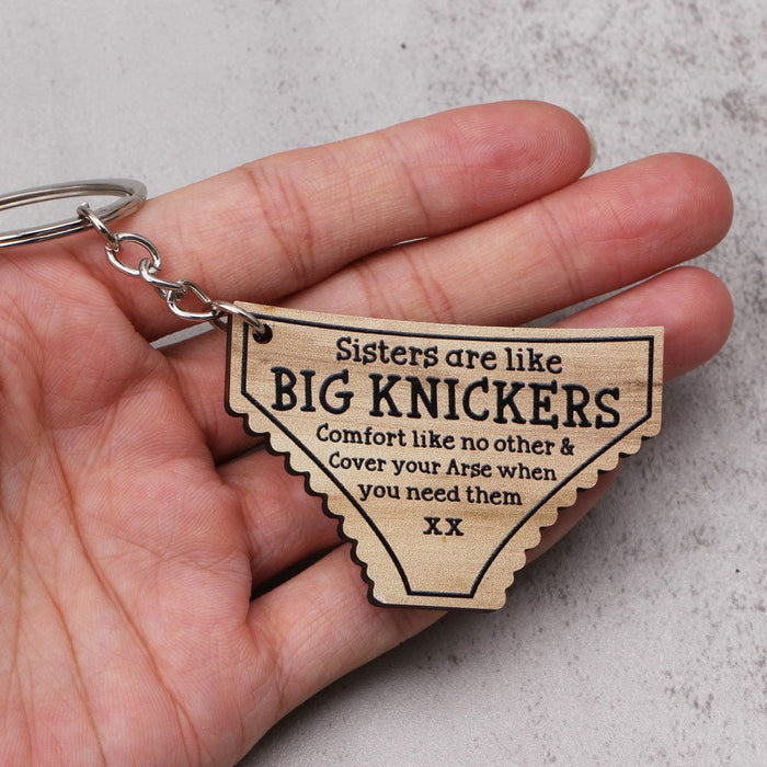 GeckoCustom Best Friends Are Like Big Knickers Keychain Personalized Gift K228 889648