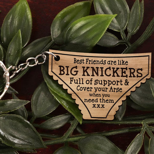 GeckoCustom Best Friends Are Like Big Knickers Keychain Personalized Gift K228 889648