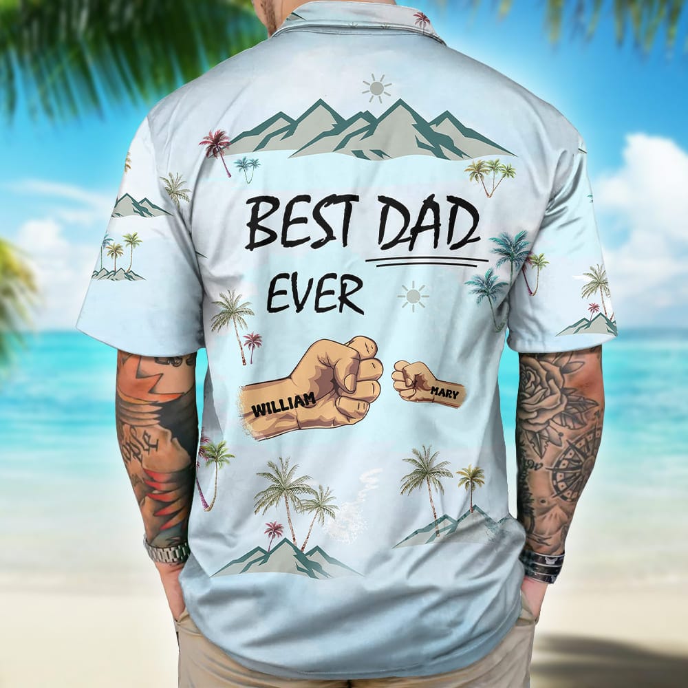 GeckoCustom Best Papa Ever Ever Father's Day Hawaii Shirt TH10 891095