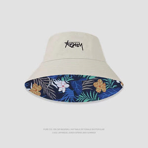 GeckoCustom Big Head Size Fisherman Hat Male Reversible Hawaii Korean Spring Hats for Men Casual  Panama Hat Bob Hip hop Bucket  Men Caps Beige 1 / S(52-54CM)