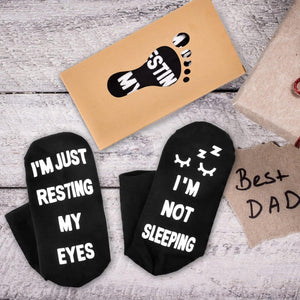 GeckoCustom Birthday Gifts for Dad Fathers Day Dad Gifts from Daughter Son Wife, Mens Gifts Funny Socks Christmas Gifts for Men