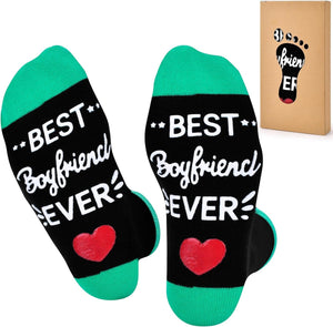 GeckoCustom Birthday Gifts for Dad Fathers Day Dad Gifts from Daughter Son Wife, Mens Gifts Funny Socks Christmas Gifts for Men Black-Green / 6-12