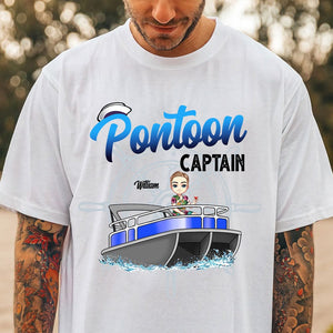 GeckoCustom Boating Pontoon Captain Shirt TA29 889603 Unisex T-Shirt / Sport Grey / S