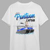 GeckoCustom Boating Pontoon Captain Shirt TA29 889603 Premium Tee (Favorite) / P White / S