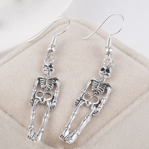 GeckoCustom BTWGL Halloween Vintage Skeleton Skull Dangle Earrings for Women Jewelry Party Gifts Aretes De Mujer Modernos 2023