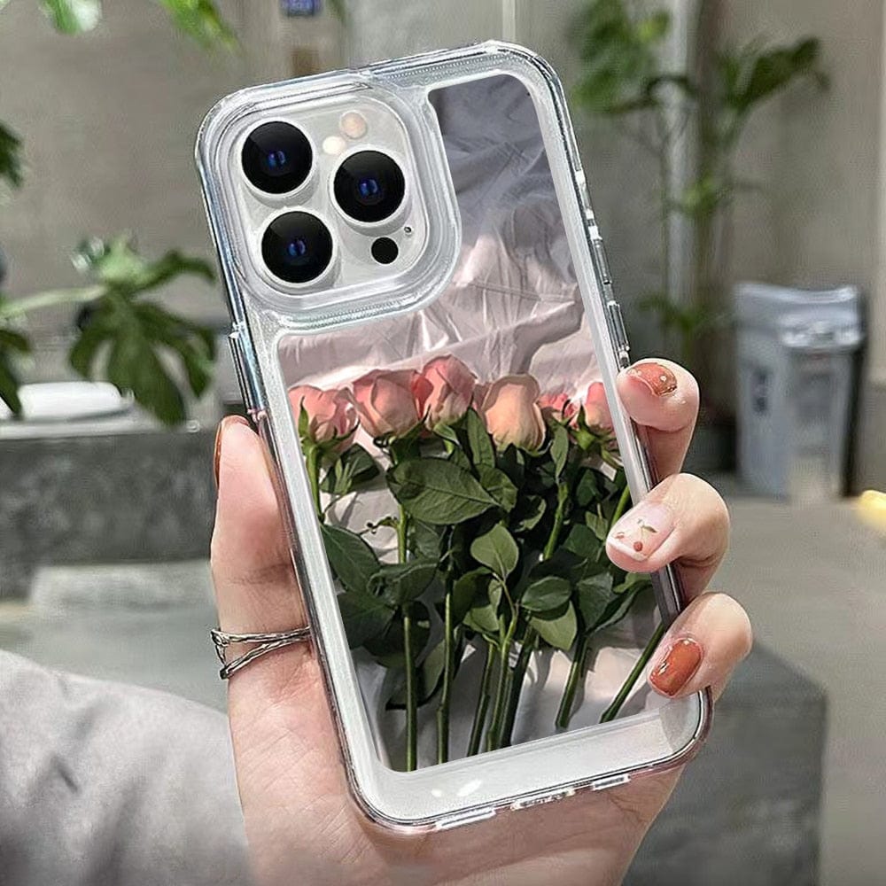 house plant phone case Butterfly Flower Cover Soft Clear Phone Case For iPhone