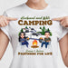 GeckoCustom Camping Partners For Life Husband Wife Shirt Personalized Gift TA29 890199 Women Tee / Light Blue Color / S