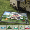 GeckoCustom Camping Patio Rug, Patio Mat HN590
