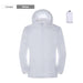 GeckoCustom Camping Rain Jacket Men Women Waterproof Sun Protection Clothing Fishing Hunting Clothes Quick Dry Skin Windbreaker With Pocket Unisex-White / S