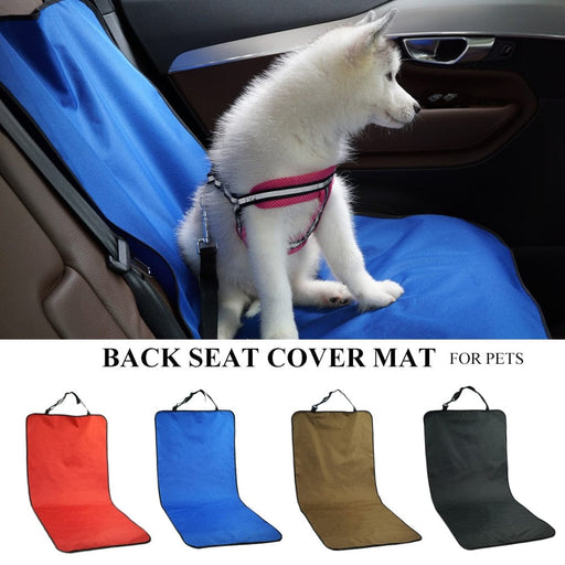 GeckoCustom Car Waterproof Back Seat Pet Cover Protector Mat Rear Safety Travel Accessories for Cat Dog Pet Carrier Car Rear Back Seat Mat