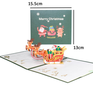 GeckoCustom Christmas Card Pop Up 3D Greeting Card New Year Christmas gift 16