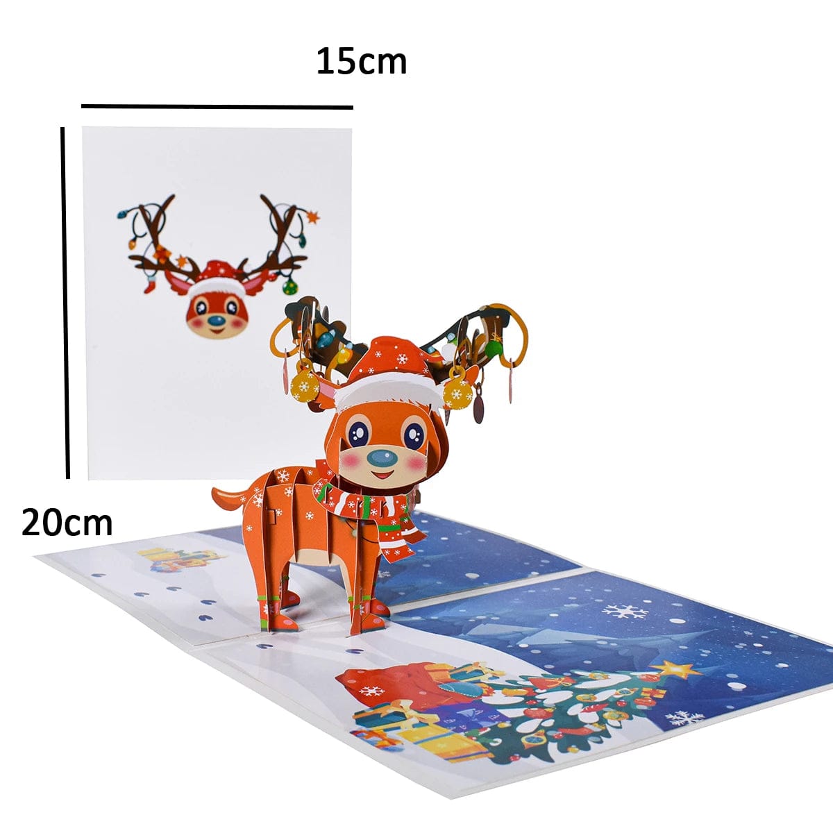 GeckoCustom Christmas Card Pop Up 3D Greeting Card New Year Christmas gift 18