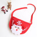 GeckoCustom Christmas Pet Hat Cute Antlers Saliva Towel for Dog Cat Dress Up Supplies Lovely Design Autumn and Winter Clothes Pet Accessory Red-Saliva Towel / S